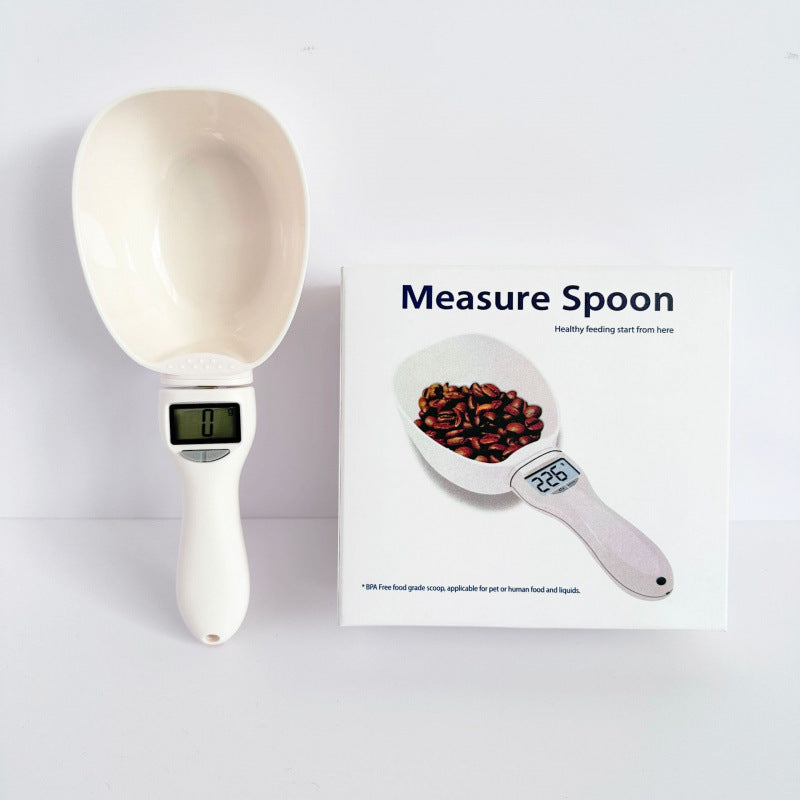 Pet Food Scale with Handle Spoon 800g Mini Electronic Nutrition Scale