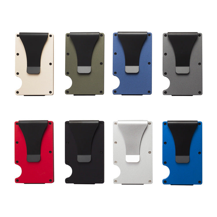 Aluminum Alloy RFID Blocking Card Holder Wallet