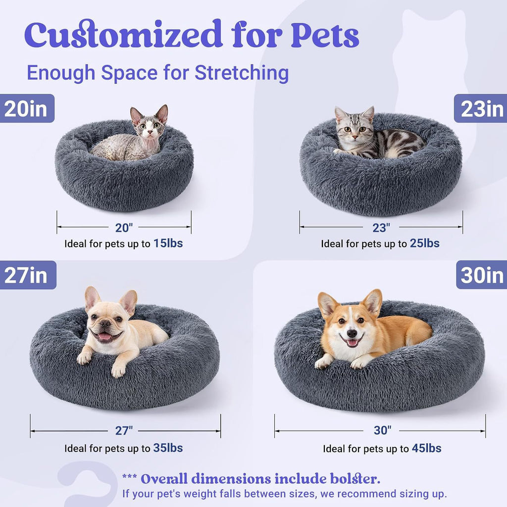 Soft and round pet bed