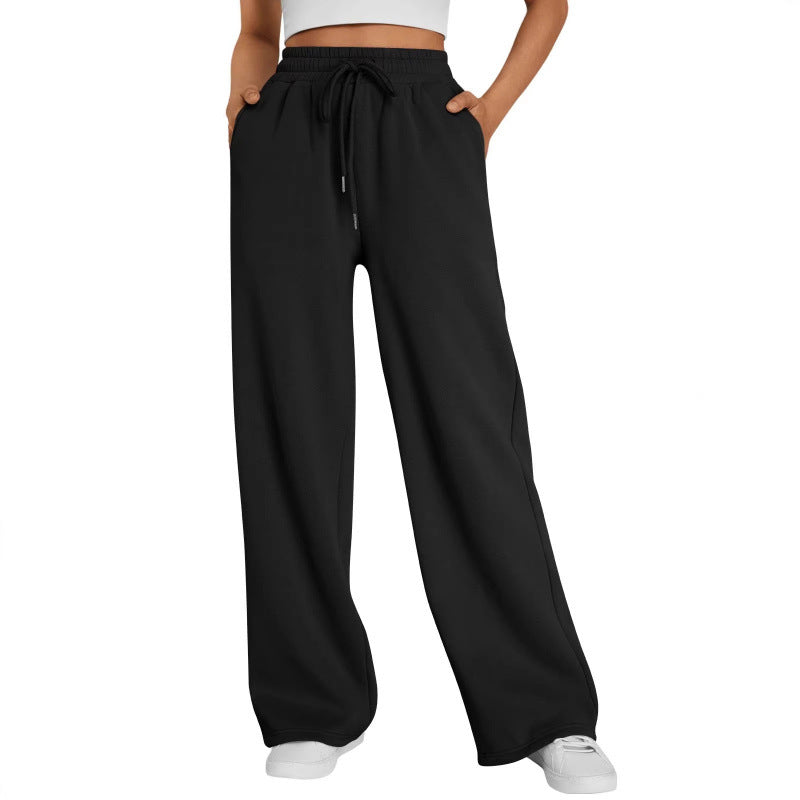 Unisex Loose Fit Polyester Long Pants