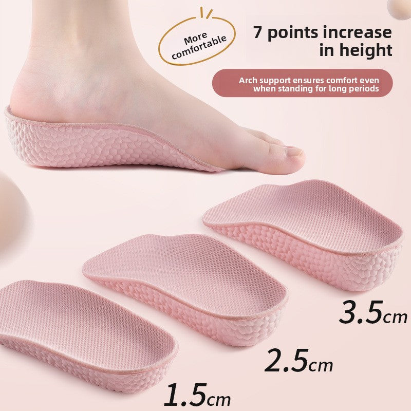 Invisible Height-Increasing Insoles with Arch Support, Unisex Height-Increasing Insoles