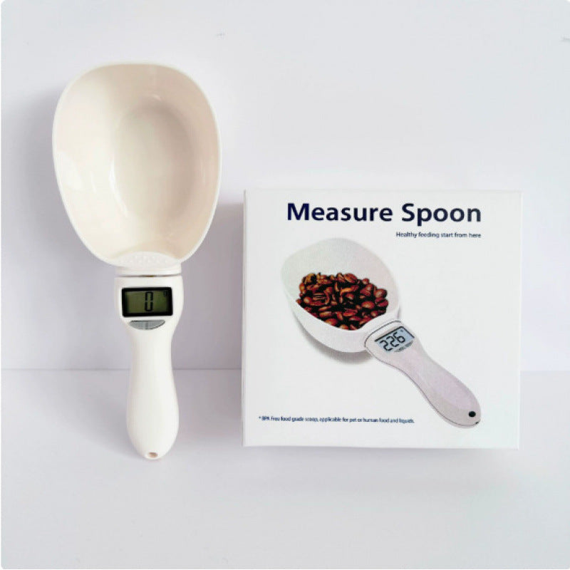 Pet Food Scale with Handle Spoon 800g Mini Electronic Nutrition Scale