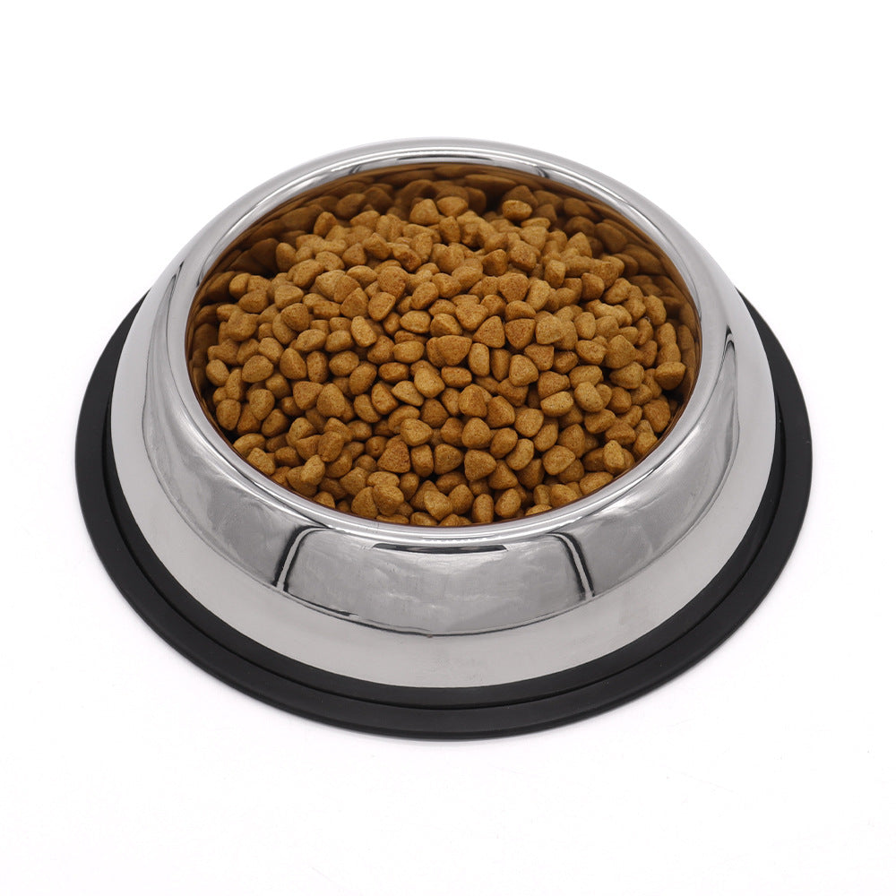Stainless Steel Anti-Slip Pet Food Bowl