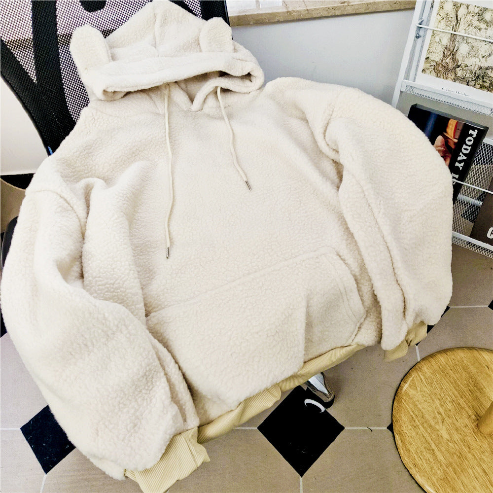 Womens Hooded Chenille Sweatshirt