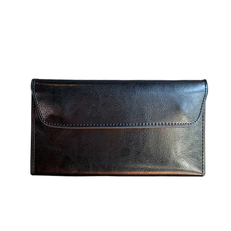 Genuine Leather Long Wallet for Women with Large Capacity