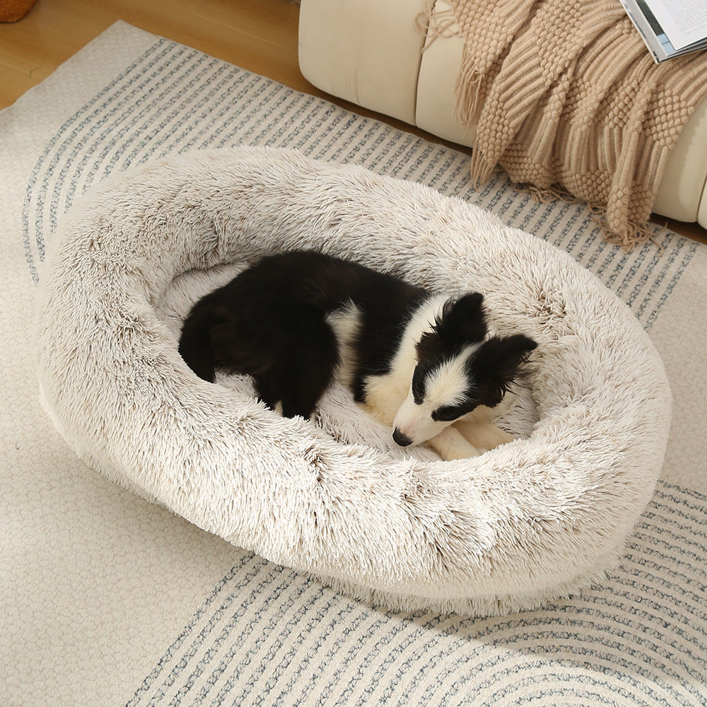 3D Cotton Yuanbao Pet Dog Bed with Waterproof Function