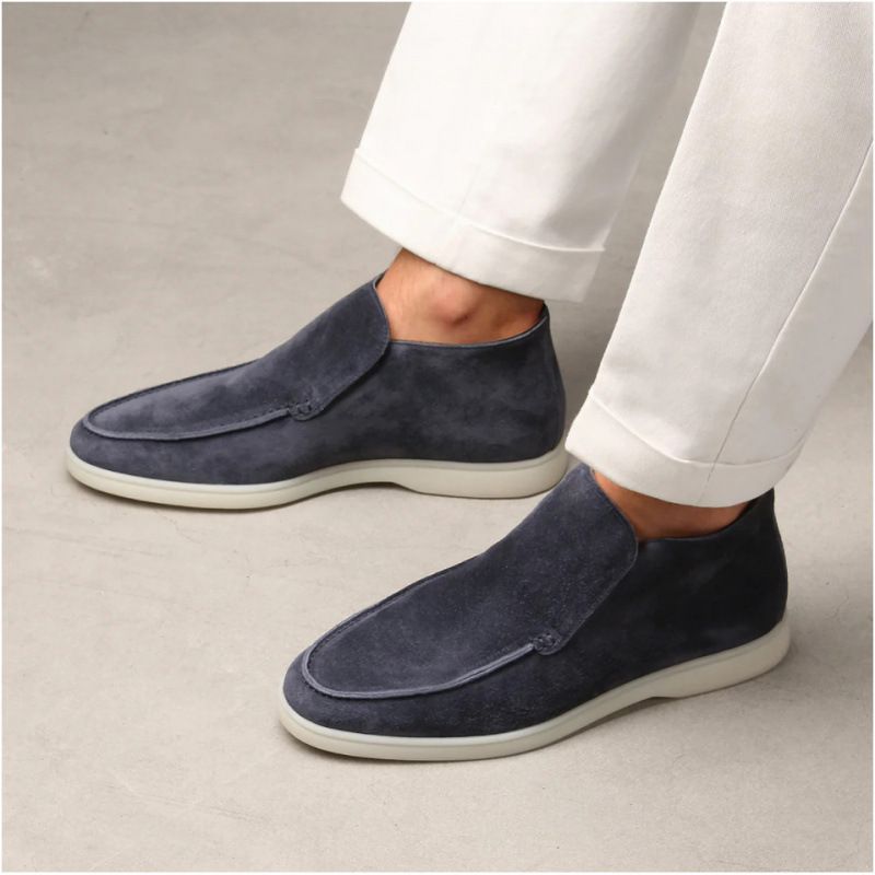 Men Open Toe Loafers Flat Shoes