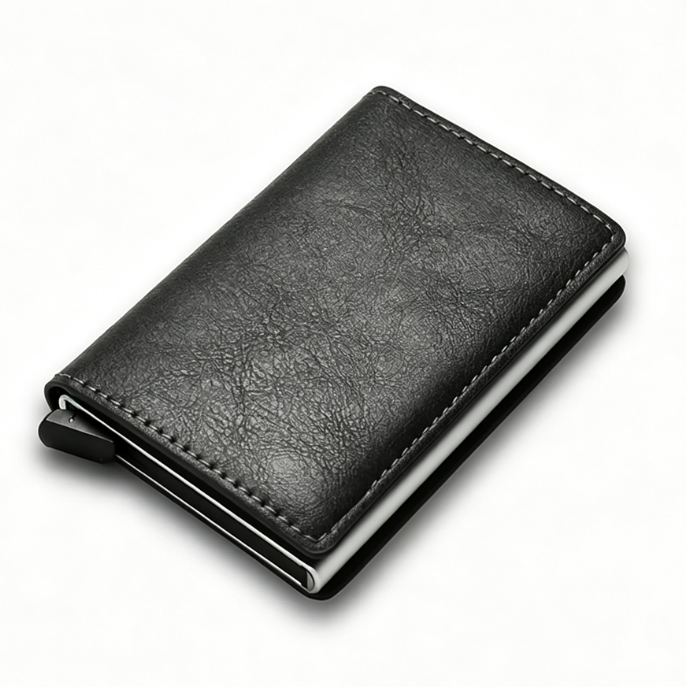 RFID Blocking Aluminum Alloy Credit Card Holder Wallet