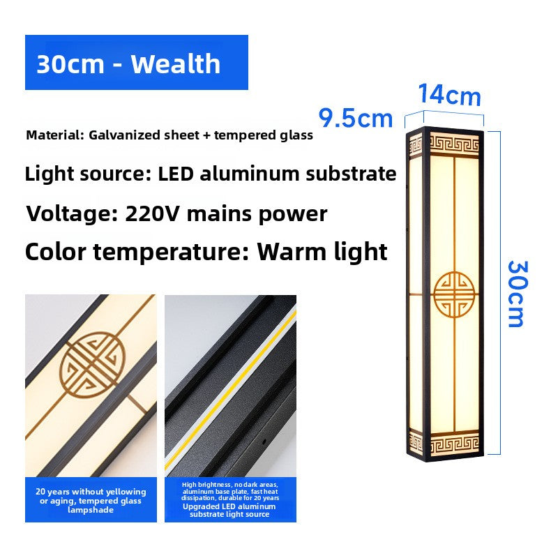 Chinese Style Outdoor LED Wall Light