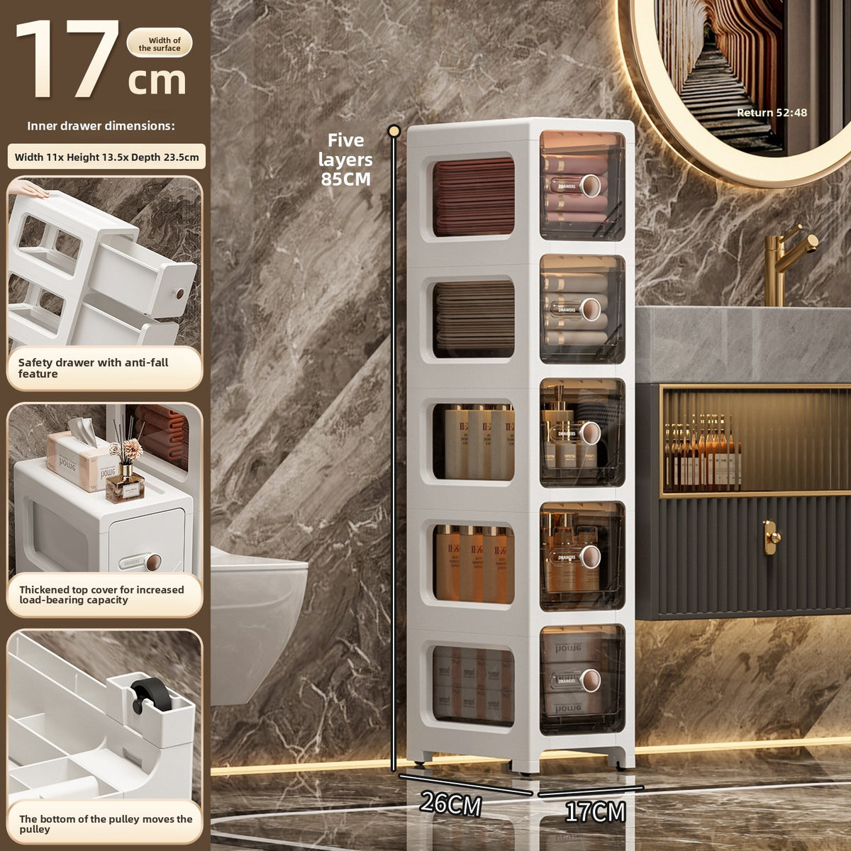 Plastic storage cabinet
