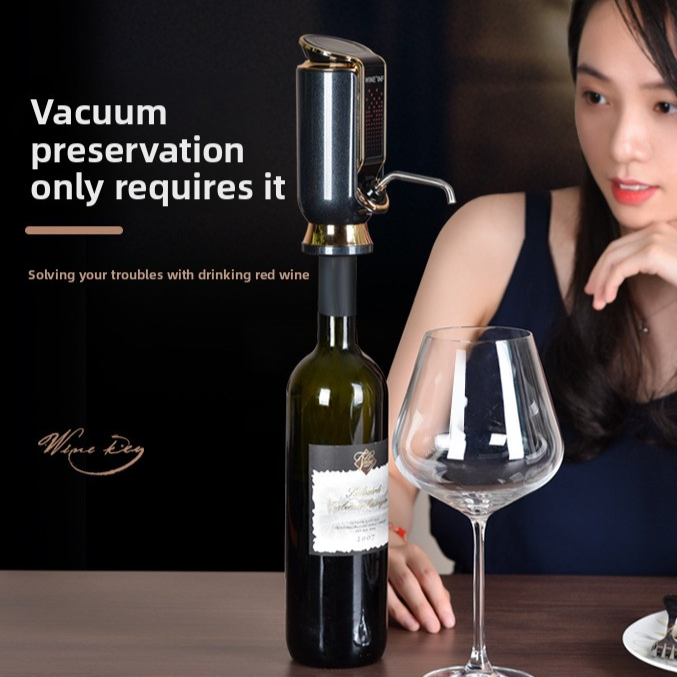 Electronic Wine Preservation and Decanting Device