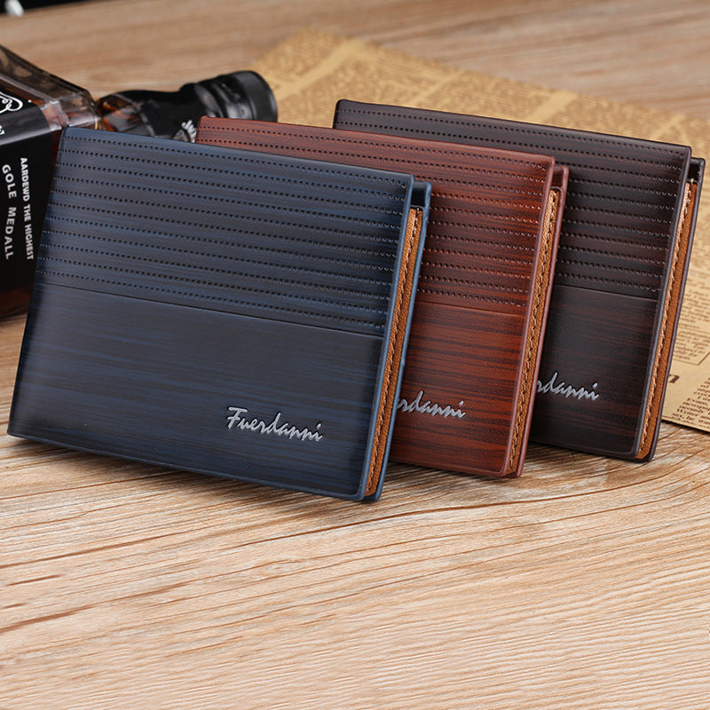 Short Style Mens Wallet with Multiple Card Slots