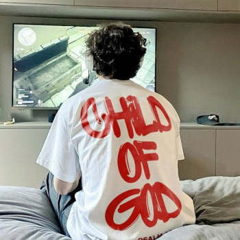 Oversized Graphic Print Cotton T-Shirt