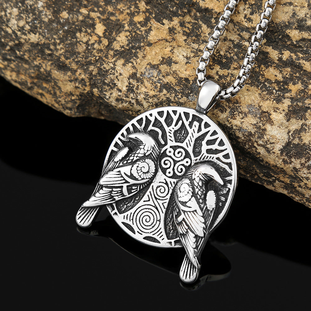 Letter Pendant Necklace with Vintage Chain
