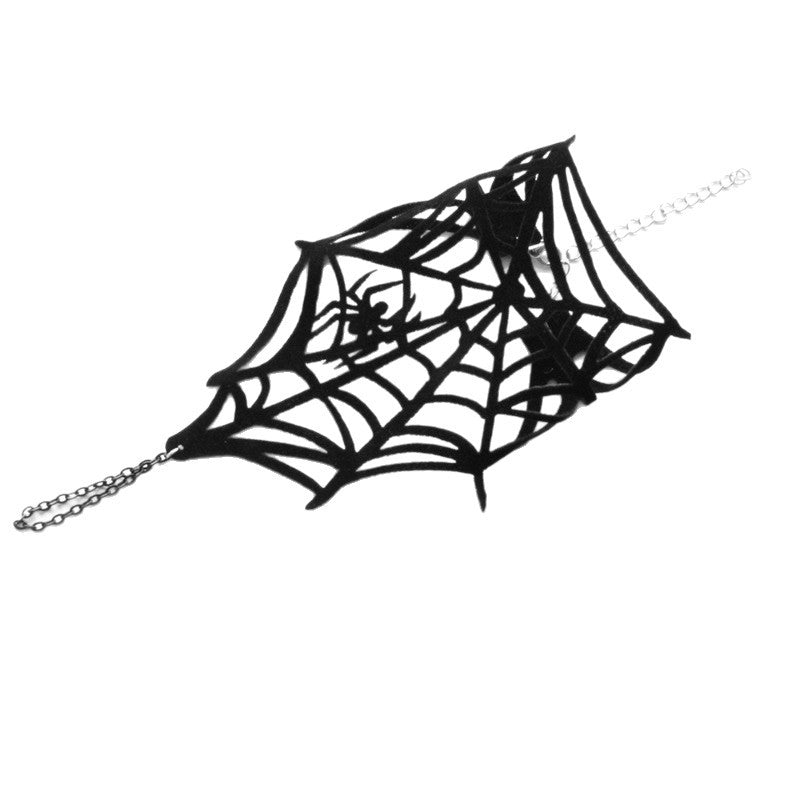 Hollow Spider Web Finger Chain Gothic Party Accessory