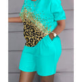 3D Digital Print Women's Two-Piece Sportswear Set
