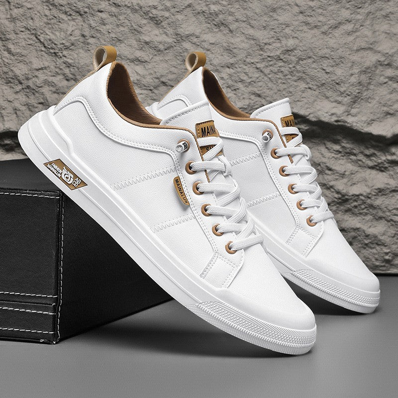 Versatile black and white soft-soled shoes