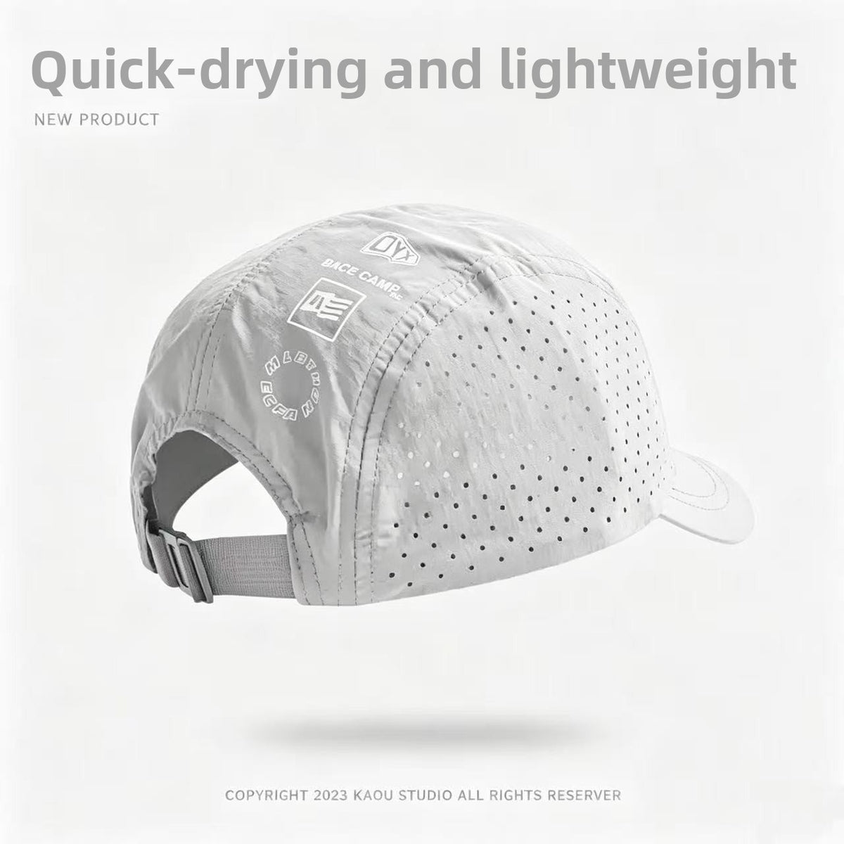 Mesh Baseball Cap with Adjustable Strap