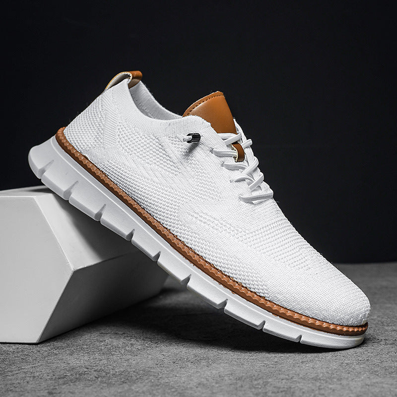 Men's Breathable Fly Woven Mesh Sneakers Casual Running Shoes
