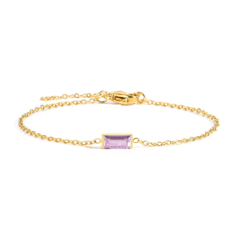 Zirconium Titanium Steel Geometric Bracelet
