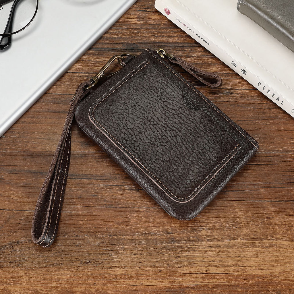 Genuine Leather Multifunction Card Key Coin Wallet