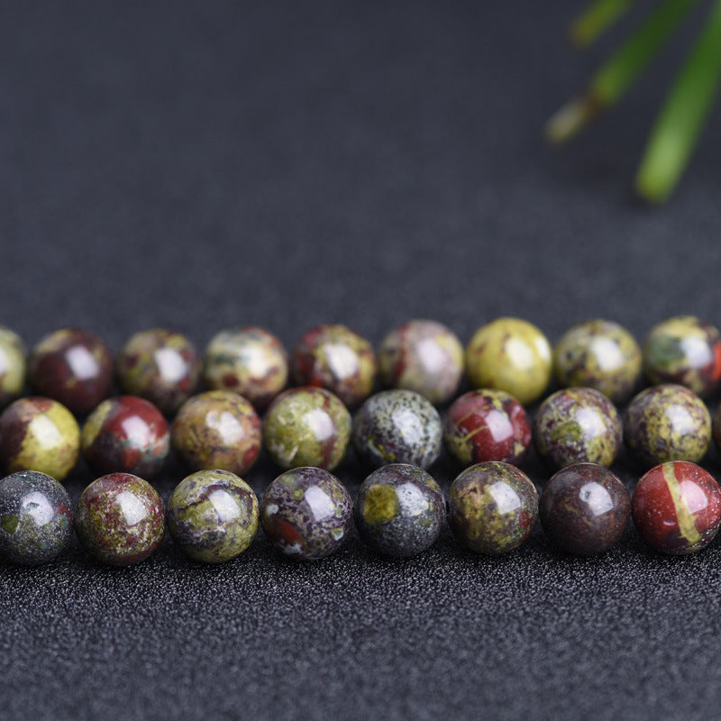 Natural Dragon Blood Stone BeadsDIY Necklace Bracelet Accessories