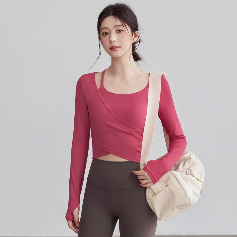 Womens Long Sleeve Yoga Top