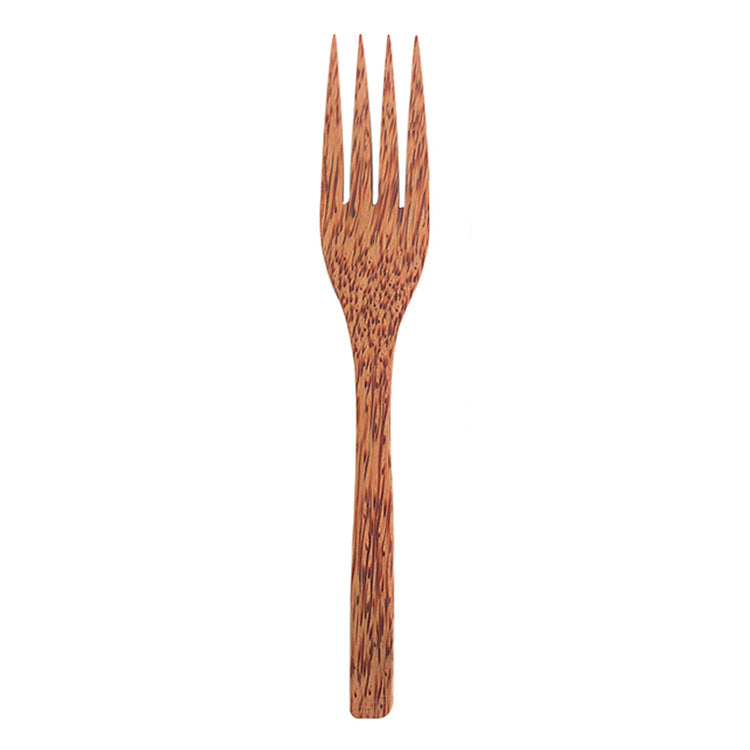 Natural Coconut Wood Bowl Set with Spoon