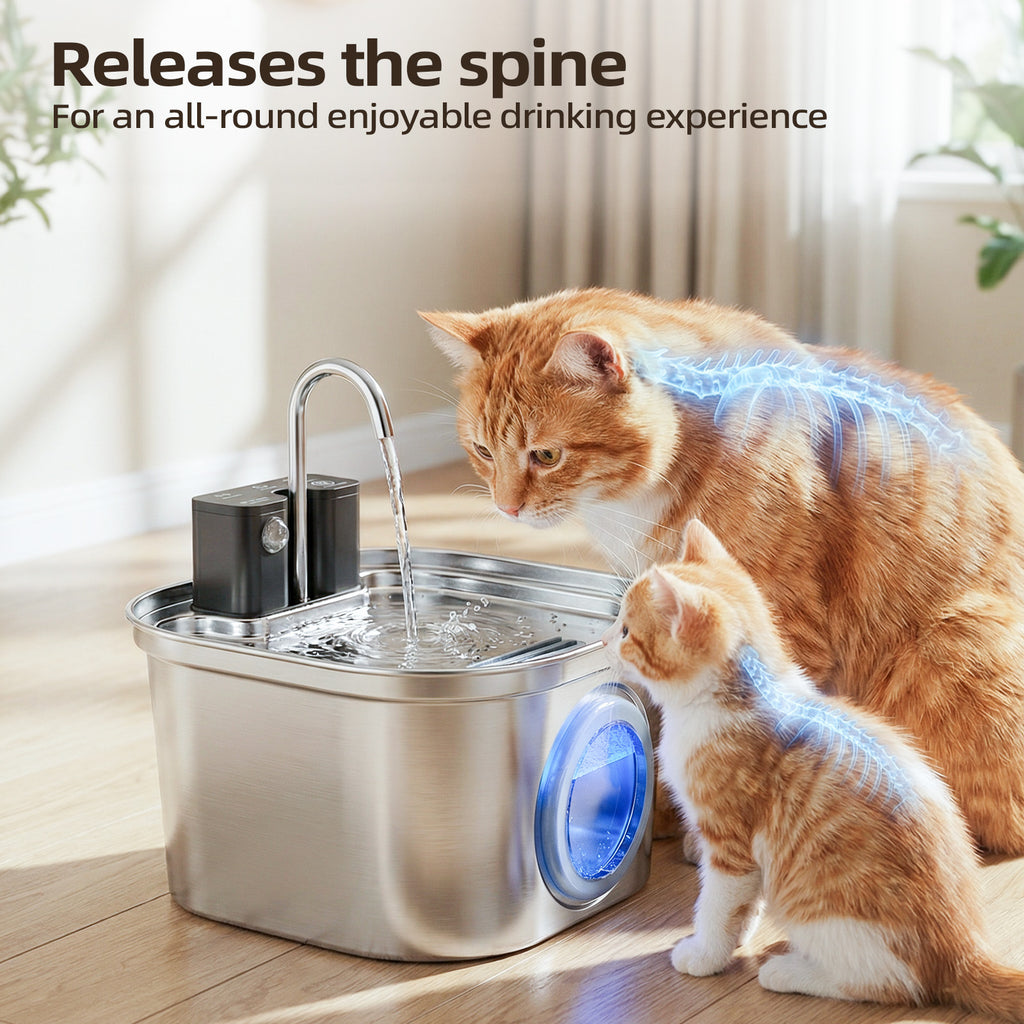 Smart Automatic Pet Water Dispenser with Wireless Charging