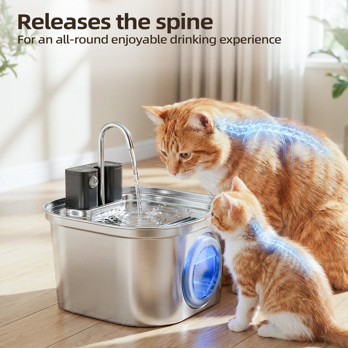 Smart Automatic Pet Water Dispenser with Wireless Charging