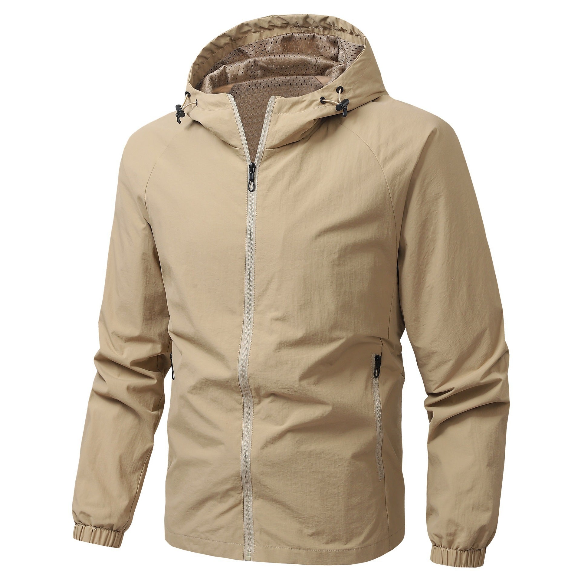 Mens Lightweight Waterproof Hooded Jacket