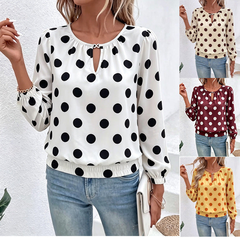 Printed long-sleeve T-shirt