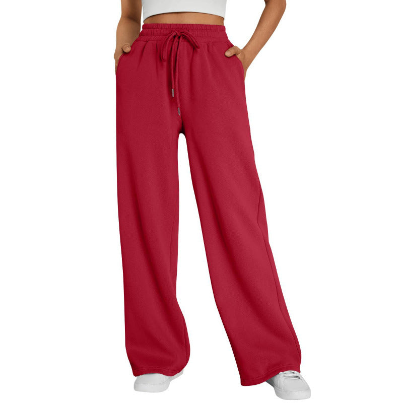 Unisex Loose Fit Polyester Long Pants