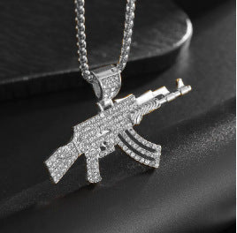Letter Pendant Necklace with Vintage Chain