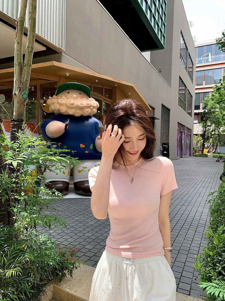 Womens Slim Fit Short Sleeve Tshirt