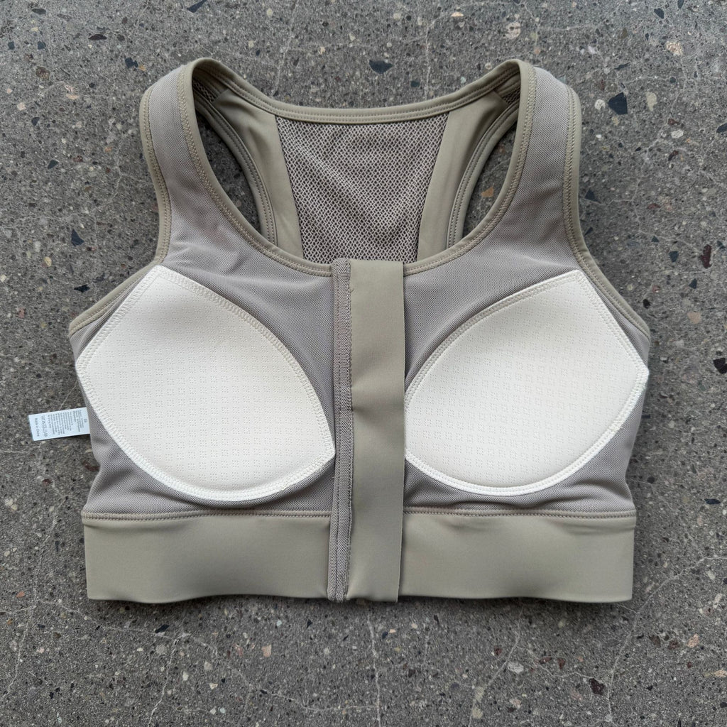 Womens High-Intensity Sports Bra with Front Zipper