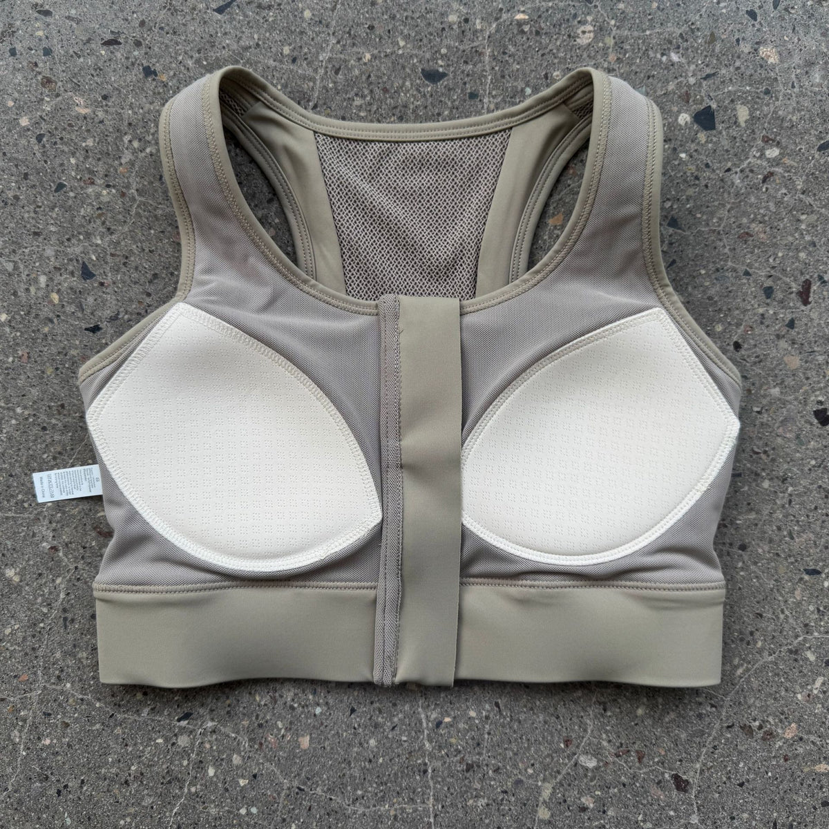 Womens High-Intensity Sports Bra with Front Zipper