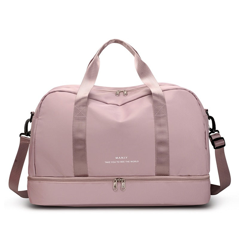 Large Waterproof Travel Tote ? Unisex Carry-On Bag for Short Trips