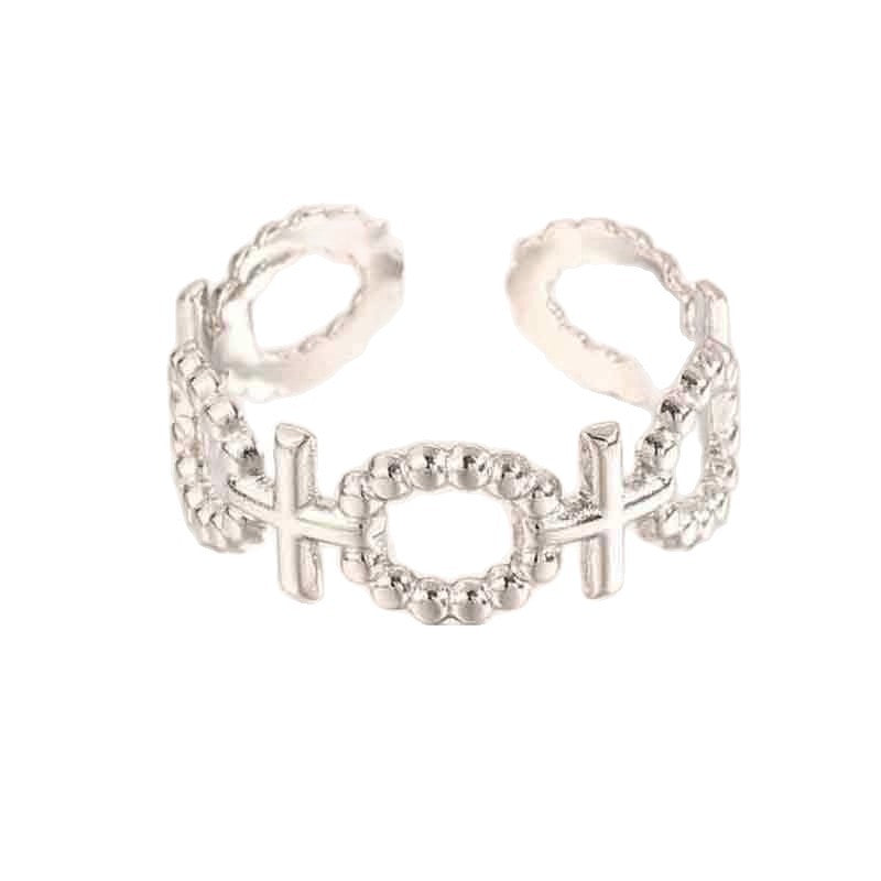Adjustable Stainless Steel Opening Ring with Celestial Designs