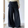 Stripe Drawstring Wide Leg Pants