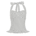 Women's Polka Dot Halter Neck Tank Top