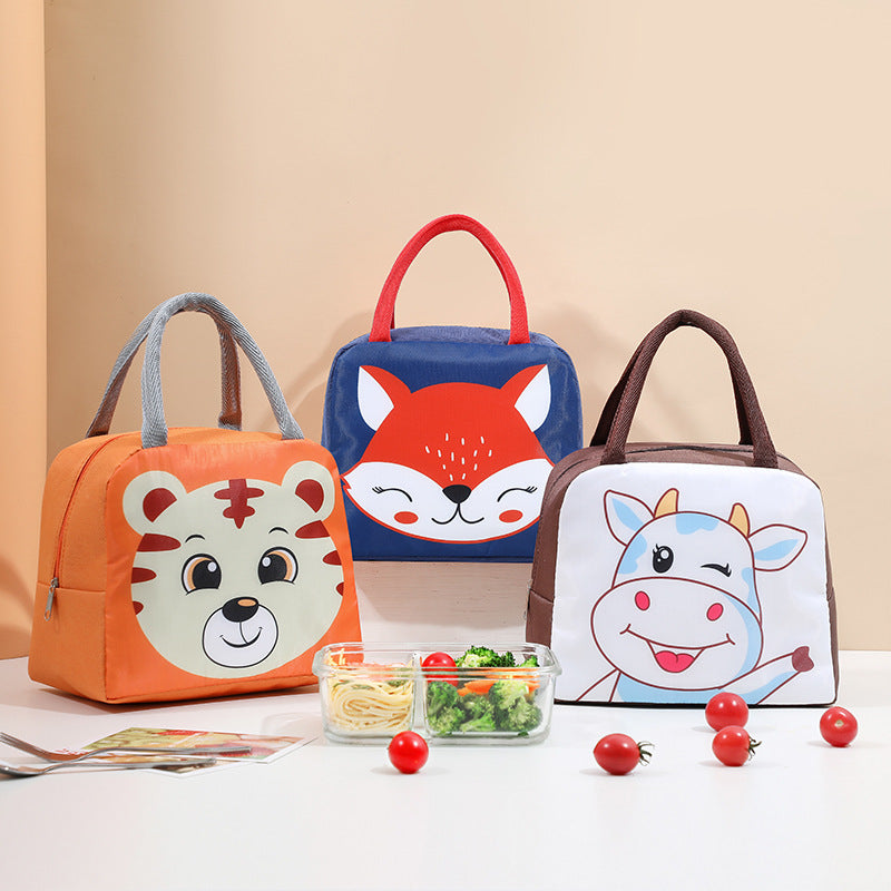 Cartoon Insulated Lunch Bag with Aluminum Foil