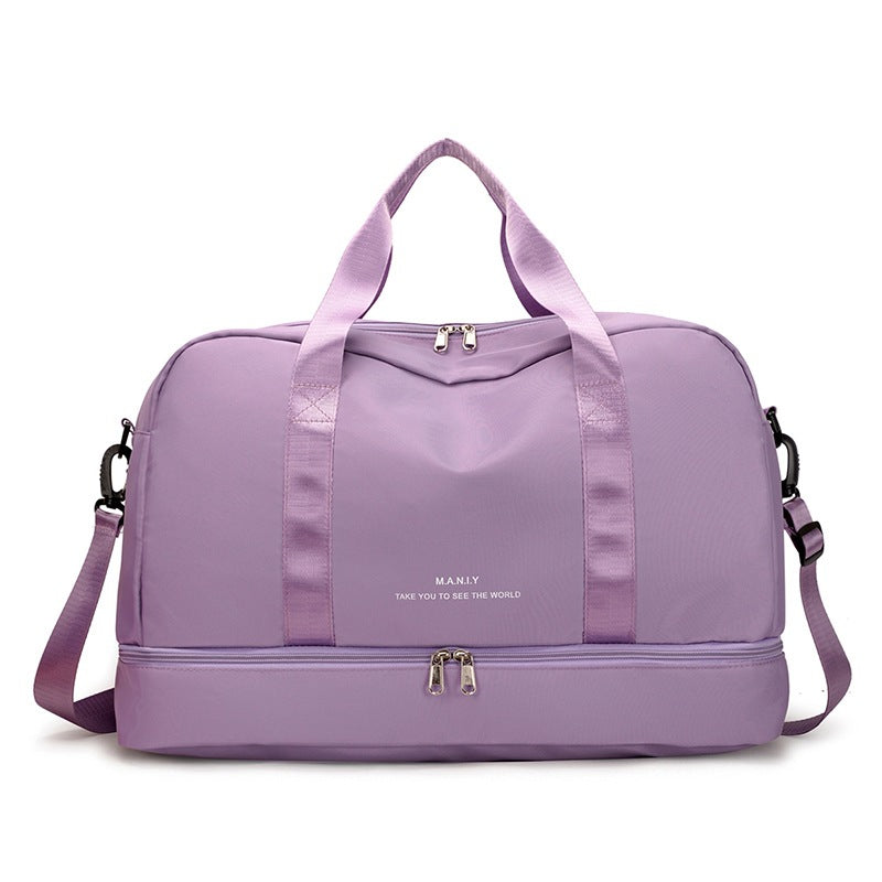 Large Waterproof Travel Tote ? Unisex Carry-On Bag for Short Trips