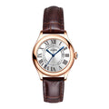 Jrande Leather Strap Quartz Couple Watches