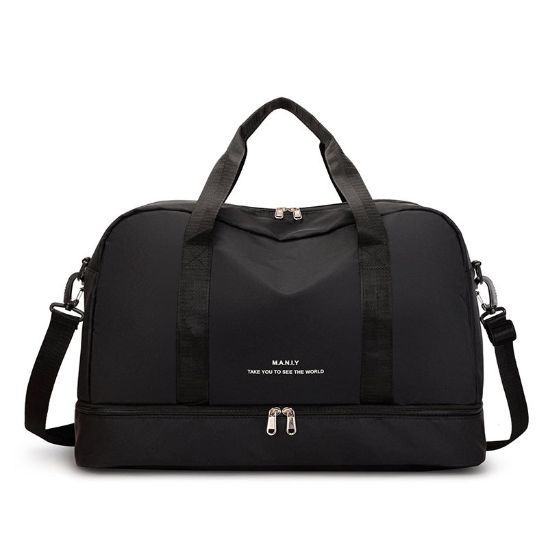 Large Waterproof Travel Tote ? Unisex Carry-On Bag for Short Trips