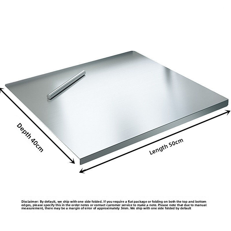 Stainless steel folding chopping board