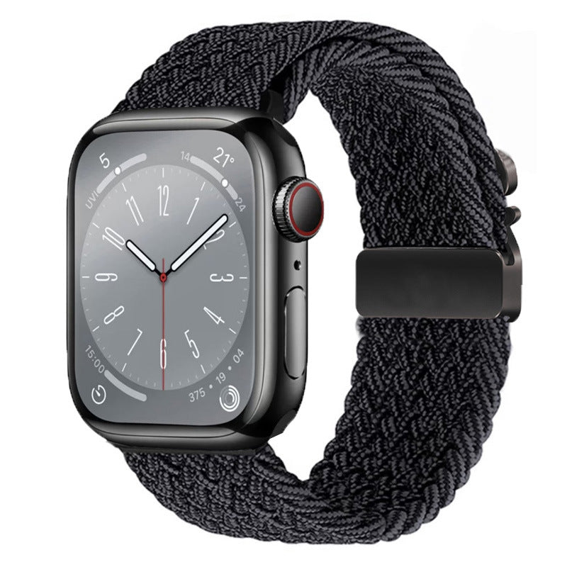 Braided Nylon Apple Watch Strap with Parachute Buckle