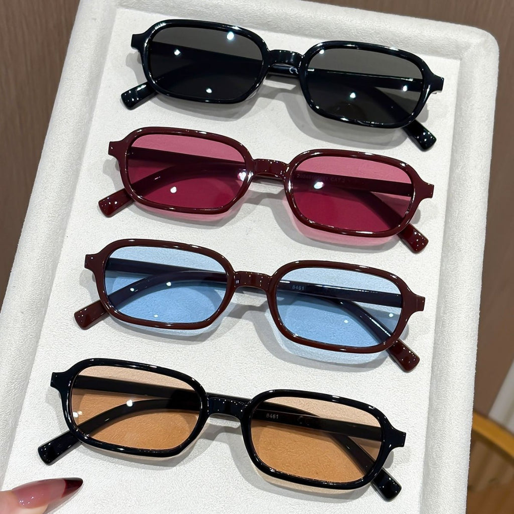 Cat-Eye Sunglasses for Women Men UV400 Protection Square Frame
