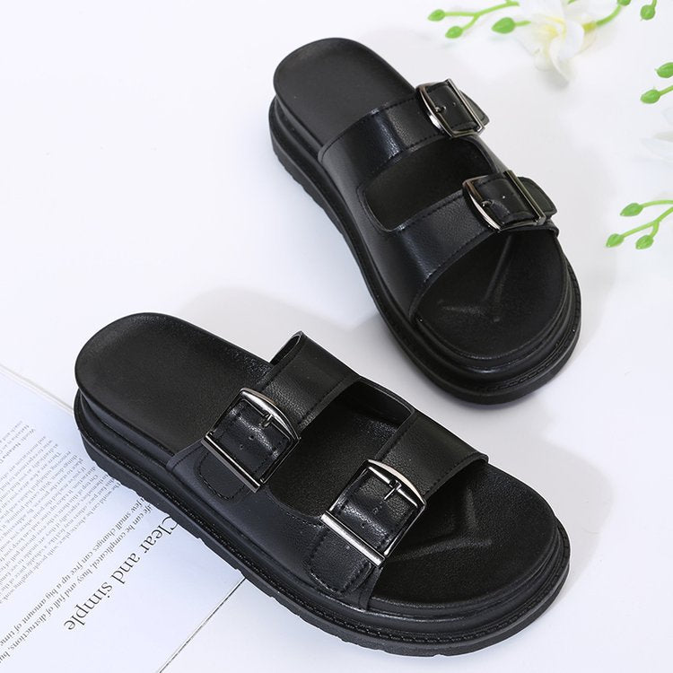 New Design: Women's Flat Roman Sandals Thick Hollow Out Sandals