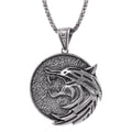 Wolf Head Pendant Necklace